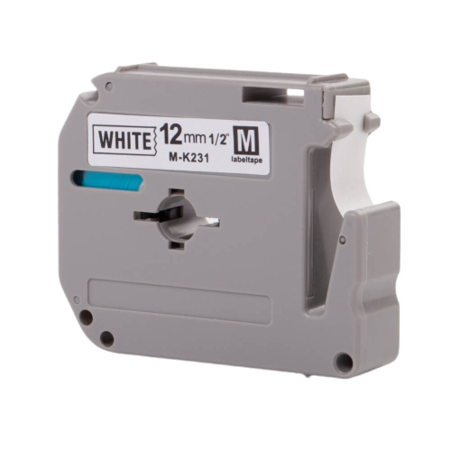 Brother M-K231 – Compatible Label Tape M/MK (Black On White) 12mm*8m