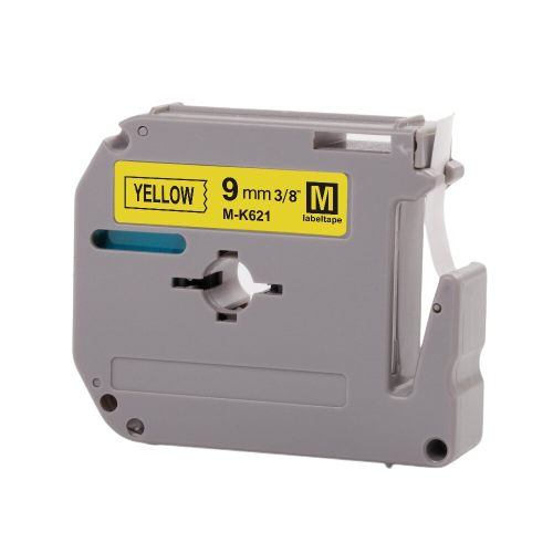 Brother M-K621 – Compatible Label Tape M/MK (Black On Yellow) 9mm*8m