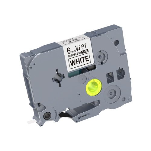 Brother TZ-FX211 Flexible – Compatible Label Tape (Black On White) 6mm*8m