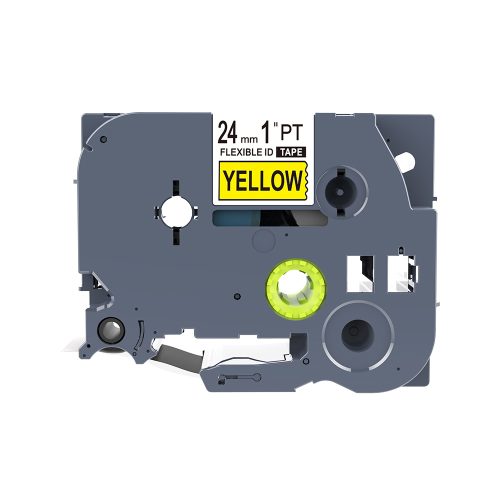 Brother TZ-FX651 Flexible – Compatible Label Tape (Black on Yellow) 24mm*8m